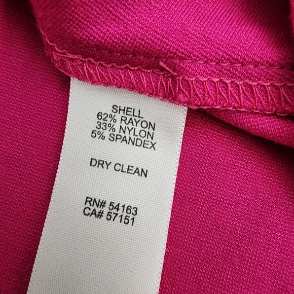 Eliza J Dress Size 6 Blue Pink Color Block Fit And Flare A Line Pockets Knee - Picture 10 of 12